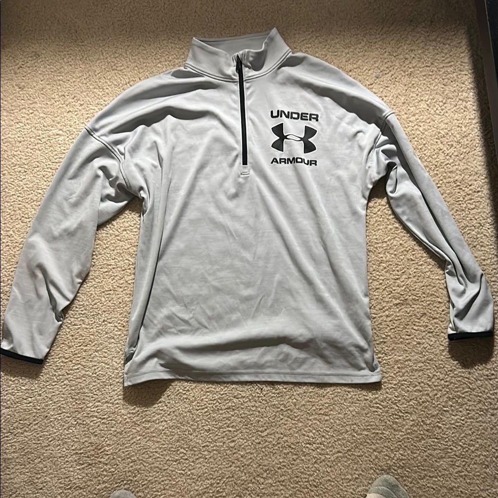 Under Armour Light Gray Performance Pullover